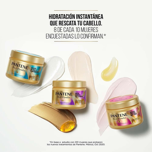 2 Pzas Mascarilla Capilar Pantene Nutre Renueva Sella 300ml