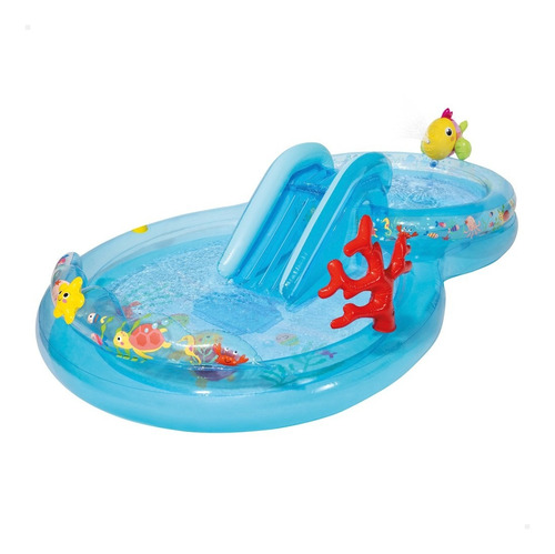 Piscina Inflável Animais Marinhos Intex Corais 206 Litros