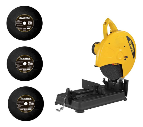 Cortadora De Metales 14 '' Con 3 Discos 2200w Dewalt D28730