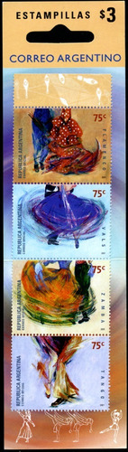 2001 Danzas- Bailes Típicos - Argentina (carnet) Mint