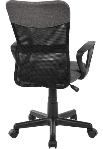 Imagen 3 de 3 de Silla Gerencial De Oficina En Malla Negra Brooklyn