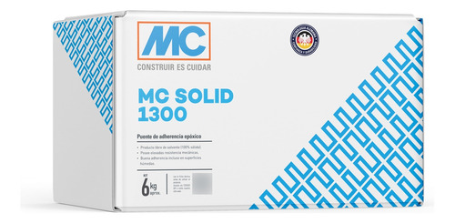 Mc Solid 1300 - Puente De Adherencia Epóxico, Gris Caja 6 Kg