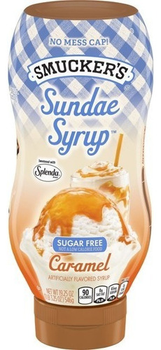 Smuckers Sundae Caramelo Sin Azucar Importado