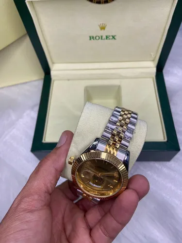 Reloj rolex dorado hombre deals