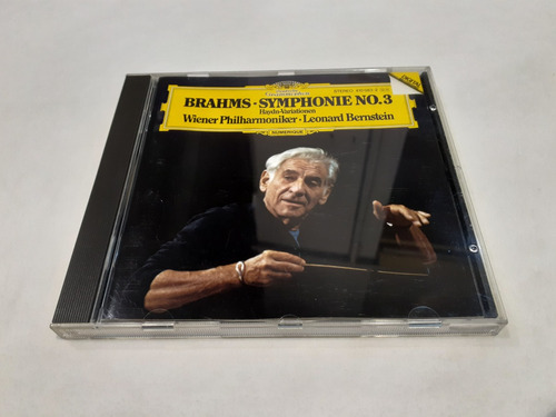 Symphonie No. 3, Brahms, Bernstein - Cd 1983 Alemania Nm 