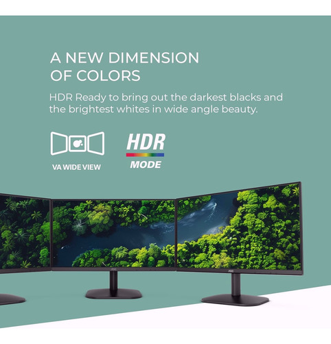 Monitor Aoc Con Pantalla De 27 1920x1080, 100hz, 101% Srgb Negro (Usado)