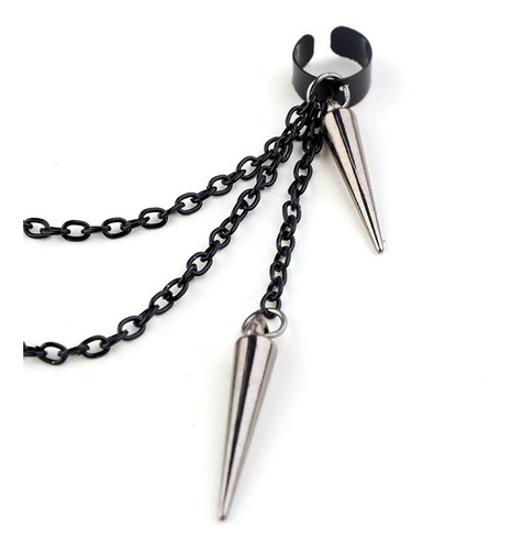 Brincos Punk Rivet Ear Stud Dangle Hip Hop Party Long