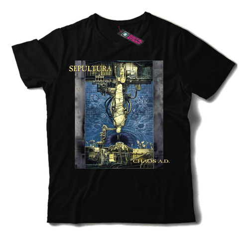 Remera Sepultura Chaos Ad T848 Dtg Premium