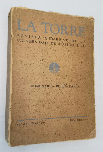 Homenaje Rubén Darío - La Torre Revista - 1967