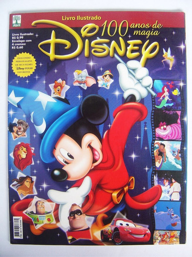 Álbum De Figurinhas 100 Anos De Magia Disney  Incompleto