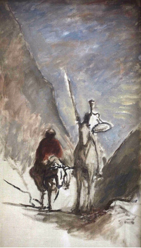 Cuadro Canvas Bastidor Don Quijote Sancho Honoré Daumier