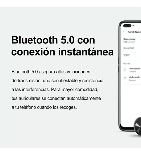 Auriculares Bluetooth Realme Dizo Gopods D Blancos Blanco