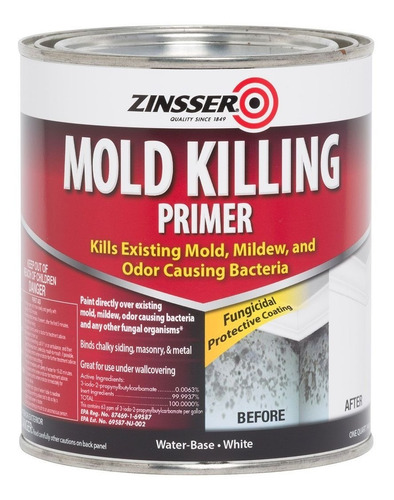 Mold killing Antihongos interior Zinsser Primer para pared color blanco 1L
