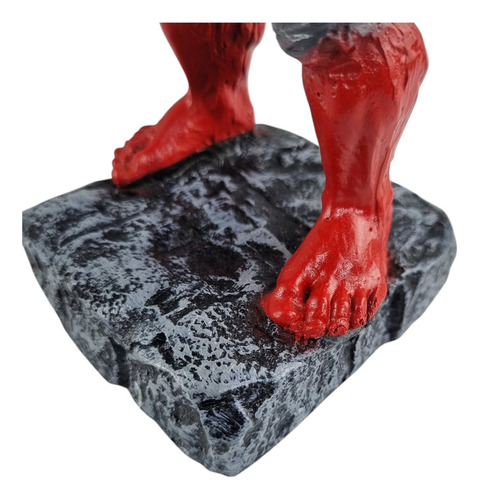 Boneco Hulk Vermelho Marvel Decoração 18cm Presente