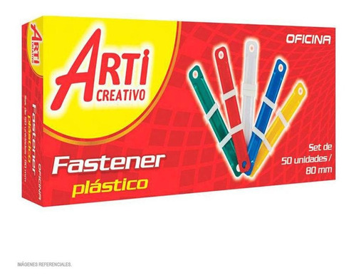 Arti Creativo Fastener Cja X 50 Plast Colores