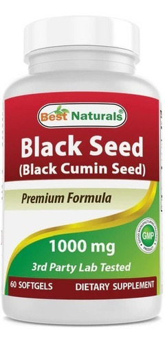 Best Naturals | Black Seed Oil | 1000mg | 60 Softgels