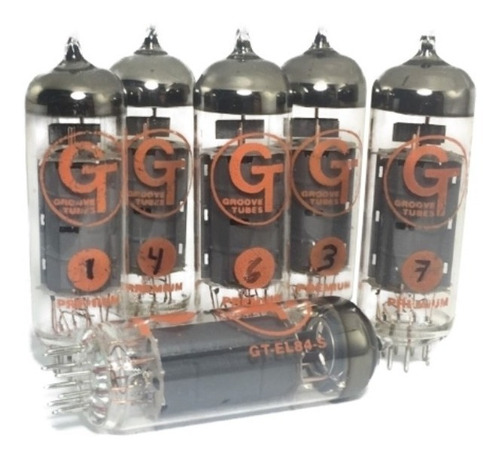 4 Gt El84 Tube Groove Tubes® Match Bulbos De Exhibidor