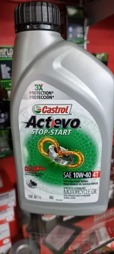 Aceite Para Moto Castrol 10w40 Sintetico Actevo Stop Star