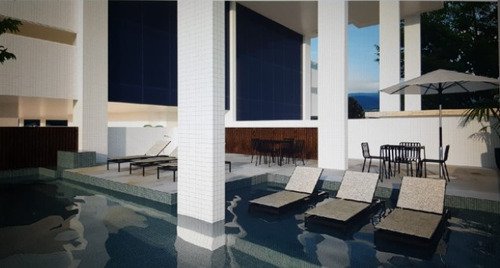 Imagem 8 de 14 de Apartamento 2 Dormi. Vila Mirim Com Piscina