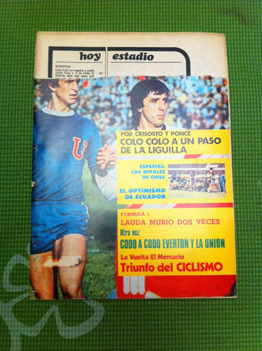 Revista Estadio Nº1734 Año 1976 Colo Colo Everton Union Pale