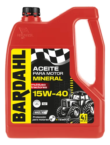 Kit Aceite 15w40 Universal Para Tractores Bardahl 4lts X 4un