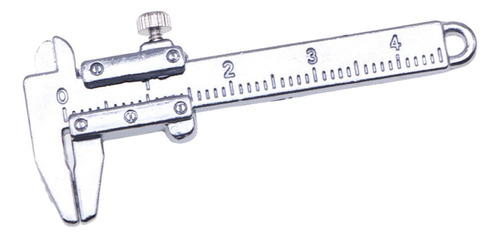 Casa De Muñecas Vernier Caliper Mini Regla Para Casa Plata