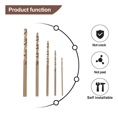 . Juego De Brocas De Cobalto Drillforce Tools M35 (50