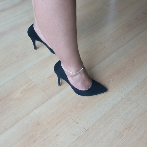 Imagen 7 de 10 de Pulsera Tobillera De Plata .925 Mujer Bolitas Agálea Joyería