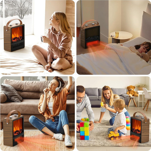 Calentador De Chimenea Eléctrica Alpaca Sf-2213b 1500w 3d