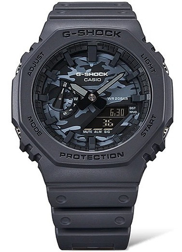 Imagen 3 de 6 de Reloj Casio G-shock Youth Camuflaje Ga-2100ca-8acr