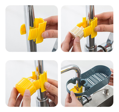 2 Soporte Para Esponja Para La Cocina, Sistema De 2 Piezas