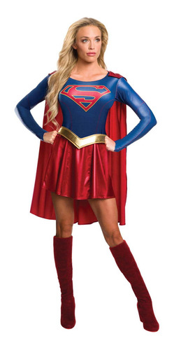 Disfraz Talla Medium (10-14) Para Mujer De Superchica
