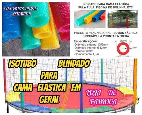 Kit Isotubo Blindado Para Haste De Cama Elástica - 8 Unidades - Shop  Infláveis - Isotubo para Cama Elástica - Magazine Luiza