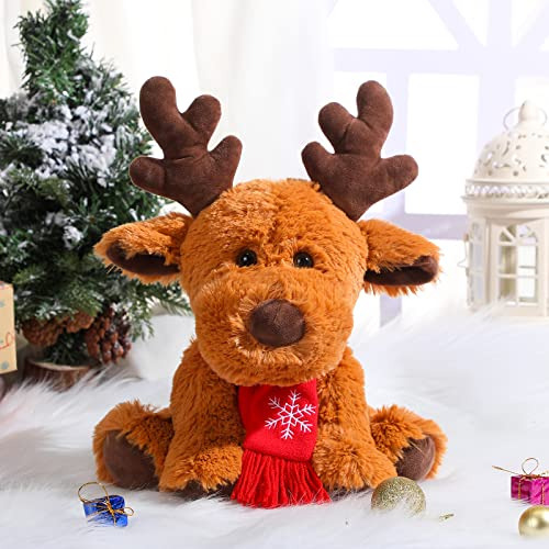 Muñeco De Peluche Lindo De Navidad, Alce De Peluche Reno Par