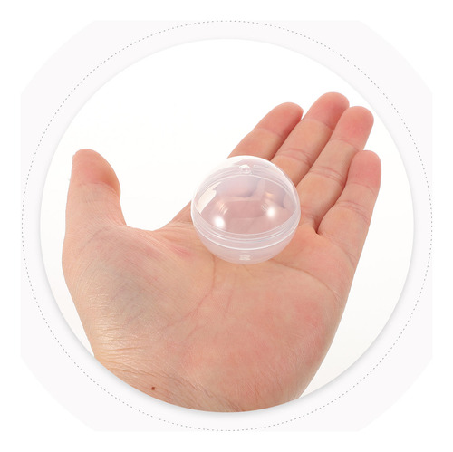 50 Cápsulas De Plástico, Cápsulas Rellenables, Transparentes