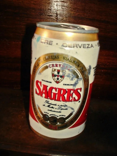 Lata De Coleccion Cerveza Sagres Nov 93 Liquido Original Bue