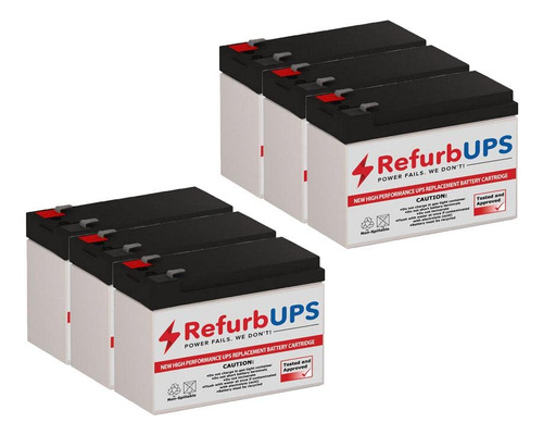 Refurbups Kit Repuesto Bateria Para Liebert Gxt4-9a72batkit