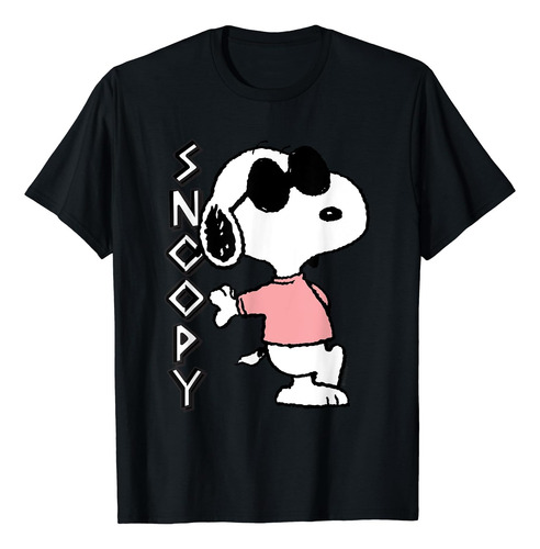 Peanuts Cool Snoopy Con Playera Rosa