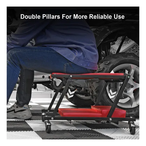 Creeper Automotriz Plegable Rolling, Movilidad Y Confort
