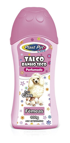 Talco Para Cães Plast Pet Care Femeas 100g