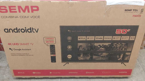 Imagem 2 de 7 de Smart Tv Tcl 50 Pol. 4k Android, Com Garantia, Loja Fisica