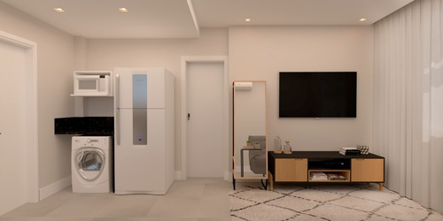 Imagem 12 de 27 de Copacabana Quarto/sala Com Suíte 44m