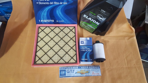 Filtro Aire Y Aceite + Elaion F50e Chevrolet Cruze Diesel