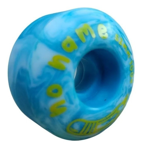 Imagen 2 de 4 de Ruedas Skate No Name 52mm Pencil Celeste Uretano Importado
