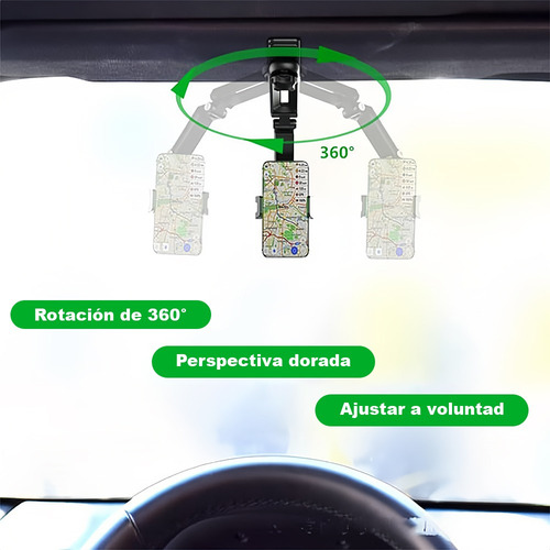 .s Soporte Teléfono Porta Celular 360° Carro Brazo Ajustable