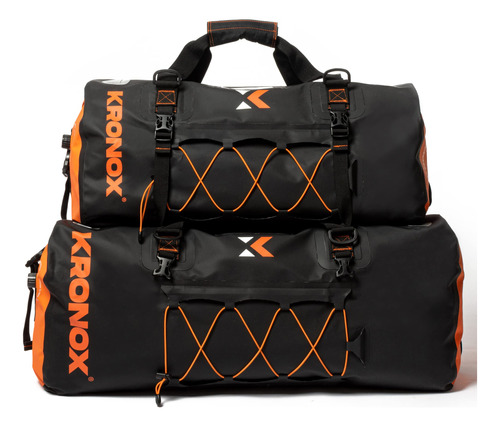 Kronox Kit Do Bolsa Lona Impermeabl Para Motocicleta Combina
