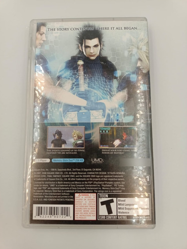 Final Fantasy Vii Crisis Core | Psp (Reacondicionado)