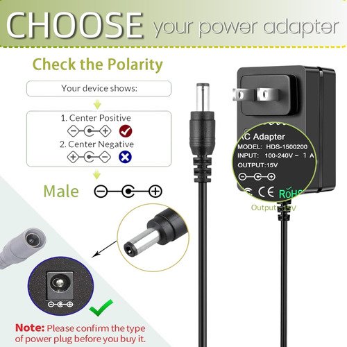 Cable Adaptador 15v 1a Para Robot De Arena