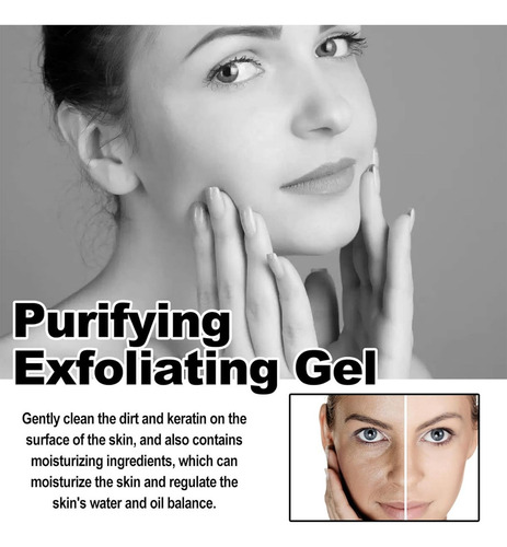 Gel Exfoliante Purificante, Limpiador Exfoliante Facial