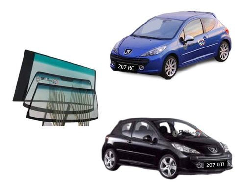 Parabrisas P/ Peugeot 206 Y 207 Gti Y Rc Versiones C/sensor